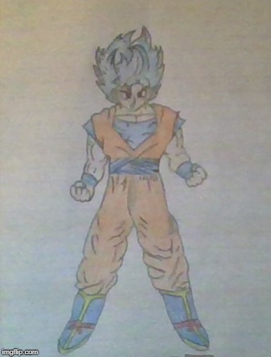 First Time Drawing Goku! Upvote If I have done well! Thanks!!! | image tagged in dragonball | made w/ Imgflip meme maker