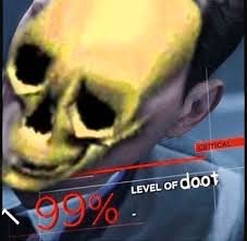 99%doot | image tagged in funny,skeleton | made w/ Imgflip meme maker