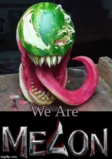 We are Melon (Original)
We are Venom meme | We Are | image tagged in venom,we are venom,melon,watermelon,memes,funny | made w/ Imgflip meme maker