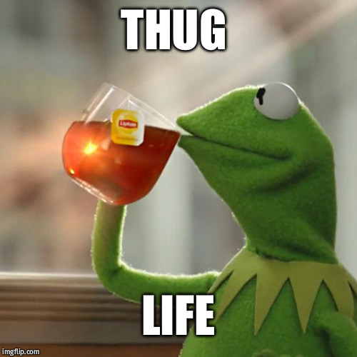 But That's None Of My Business | THUG; LIFE | image tagged in memes,but thats none of my business,kermit the frog | made w/ Imgflip meme maker