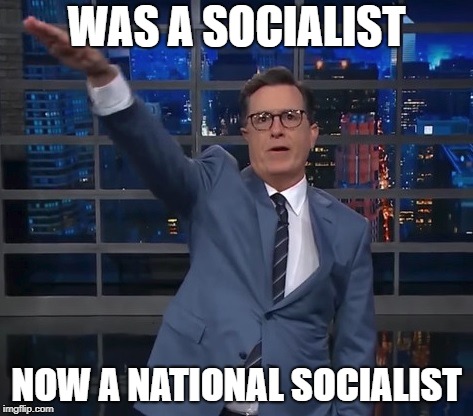 The real Media | WAS A SOCIALIST; NOW A NATIONAL SOCIALIST | image tagged in msm lies | made w/ Imgflip meme maker