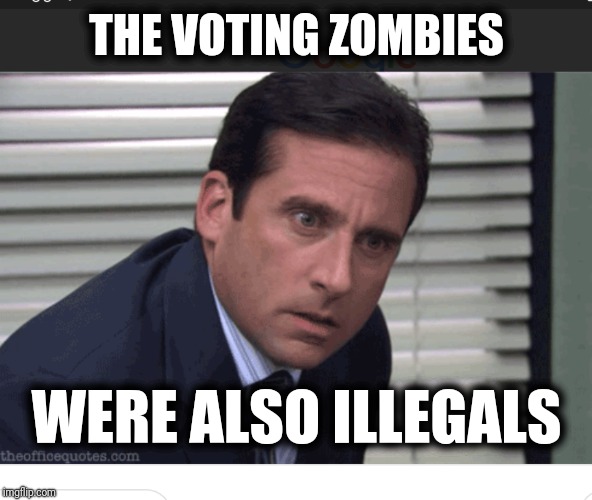 THE VOTING ZOMBIES WERE ALSO ILLEGALS | made w/ Imgflip meme maker