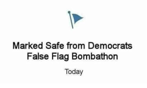 Marked safe from democrats fake bombs Blank Meme Template