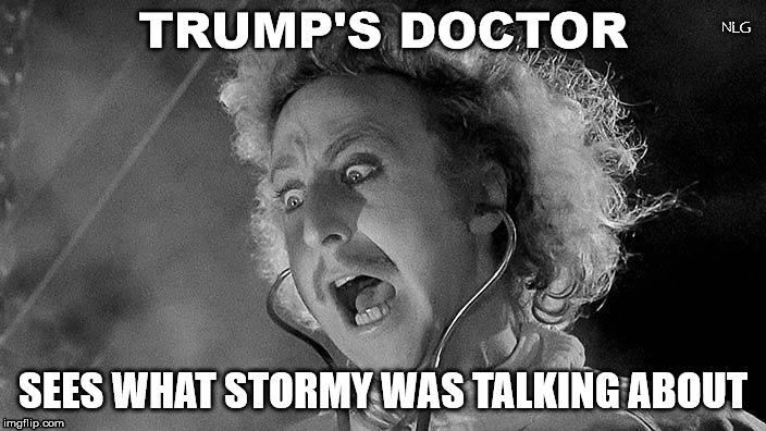 trump's doctor | NLG | image tagged in political humor | made w/ Imgflip meme maker