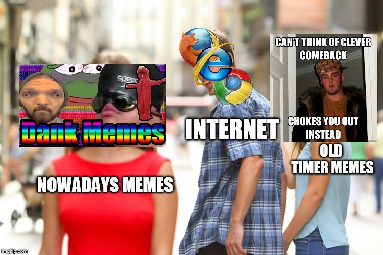 Memes the vs Now | INTERNET; OLD TIMER MEMES; NOWADAYS MEMES | image tagged in this is a tag | made w/ Imgflip meme maker