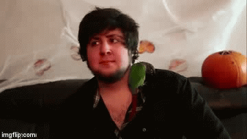 when someone tells you to go on a hay-ride on a tractor in halloween | image tagged in gifs,jontron | made w/ Imgflip video-to-gif maker