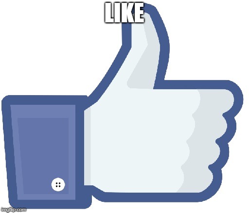 Facebook Like Button | LIKE | image tagged in facebook like button | made w/ Imgflip meme maker