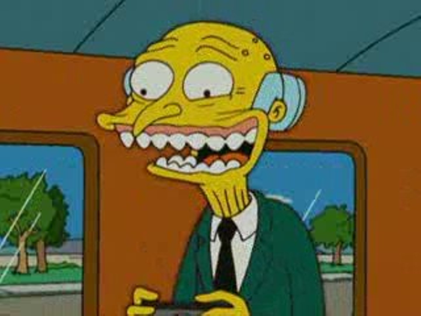 Mr Burns creepy smile Blank Meme Template