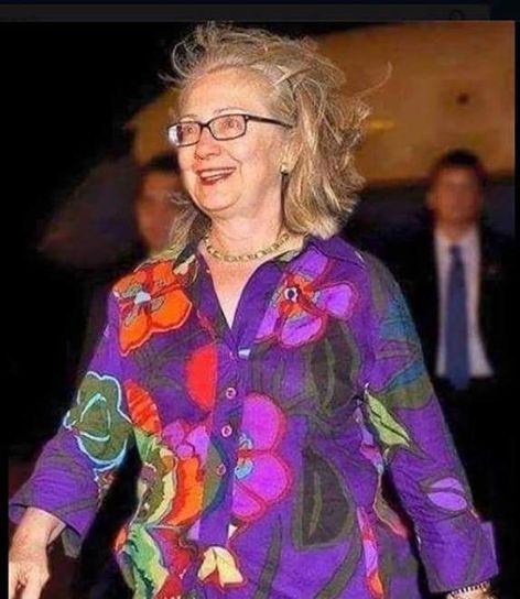 Hillary walks the Kuru fashion show Blank Meme Template