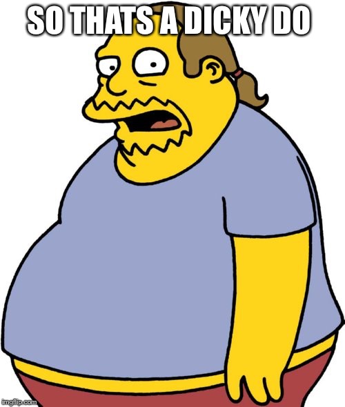 Comic Book Guy | SO THATS A DICKY DO | image tagged in memes,comic book guy | made w/ Imgflip meme maker