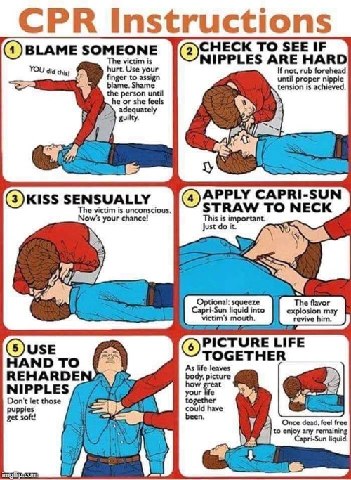 CPR the Right Way | image tagged in cpr,fun first aid | made w/ Imgflip meme maker