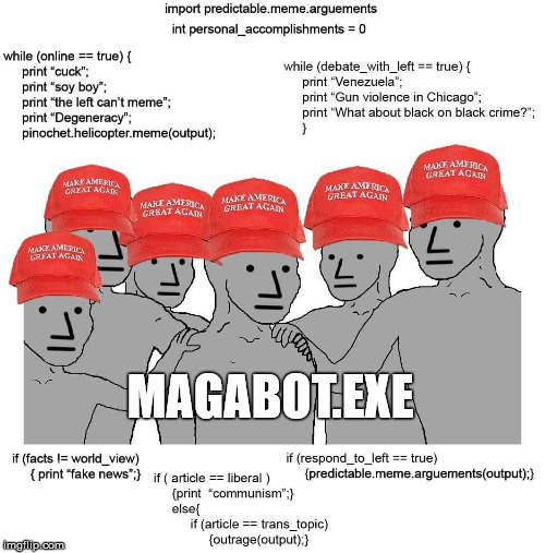 magabot.exe | MAGABOT.EXE | image tagged in meme,maga,trump | made w/ Imgflip meme maker