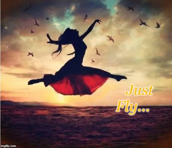 image tagged in women awakening power flying wings | made w/ Imgflip meme maker