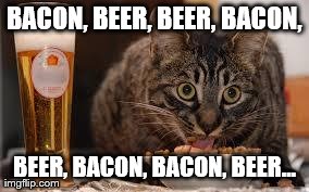 BACON, BEER, BEER, BACON, BEER, BACON, BACON, BEER... | made w/ Imgflip meme maker