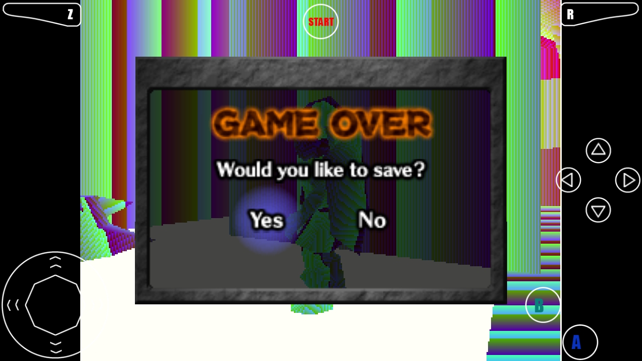 OOT game over glitch Blank Meme Template