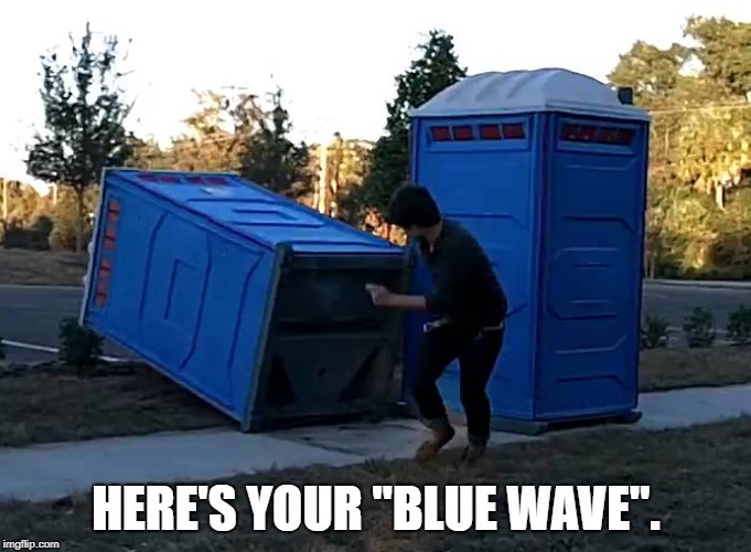 HERE'S YOUR "BLUE WAVE". | image tagged in blue wave | made w/ Imgflip meme maker