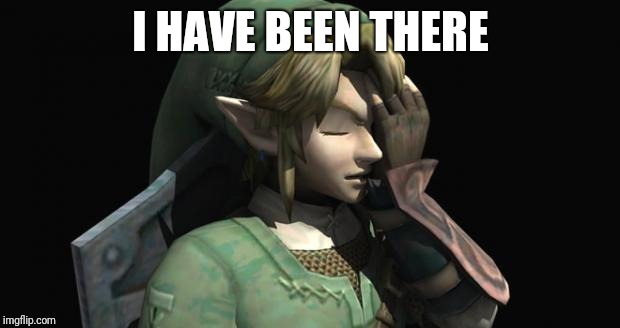 Link Facepalm | I HAVE BEEN THERE | image tagged in link facepalm | made w/ Imgflip meme maker