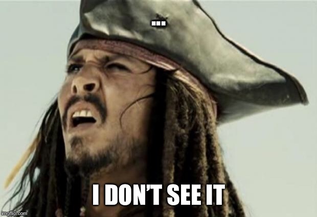 confused dafuq jack sparrow what | ... I DON’T SEE IT | image tagged in confused dafuq jack sparrow what | made w/ Imgflip meme maker