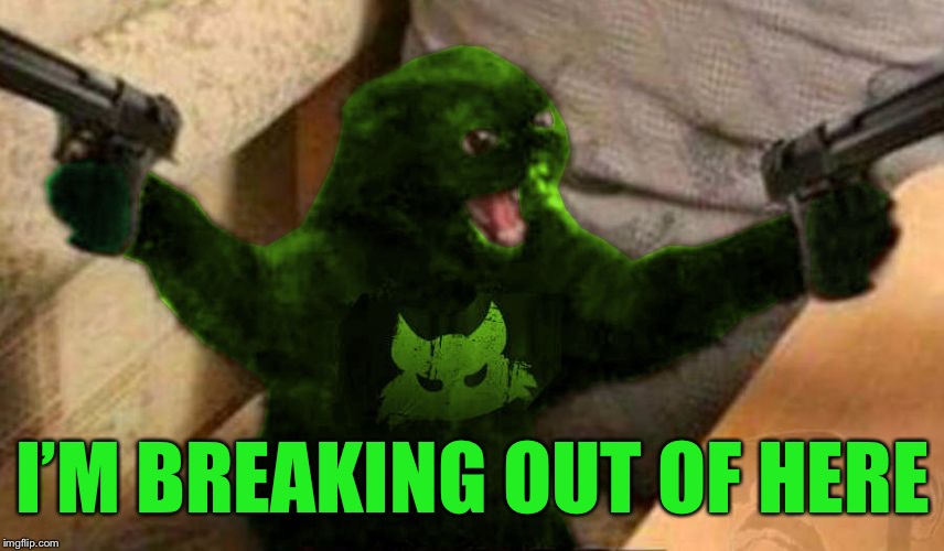 RayCat Angry | I’M BREAKING OUT OF HERE | image tagged in raycat angry | made w/ Imgflip meme maker