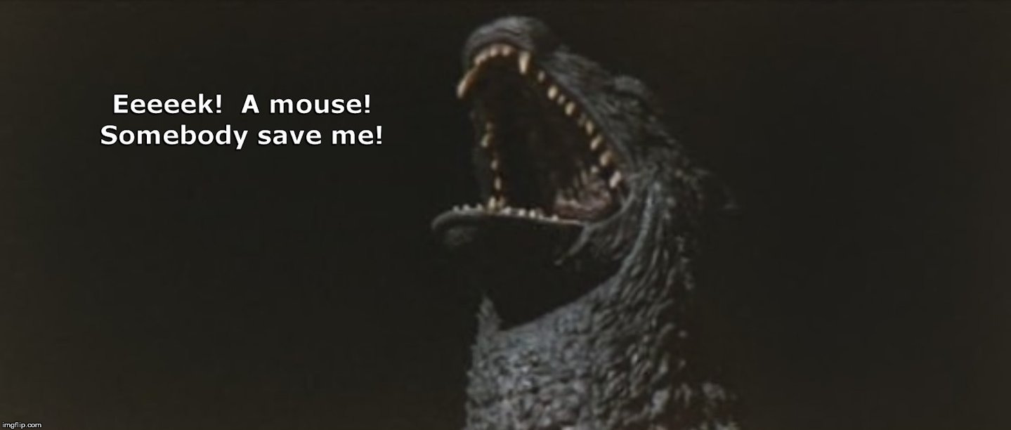 Everybody Has a Secret Fear | image tagged in godzilla | made w/ Imgflip meme maker