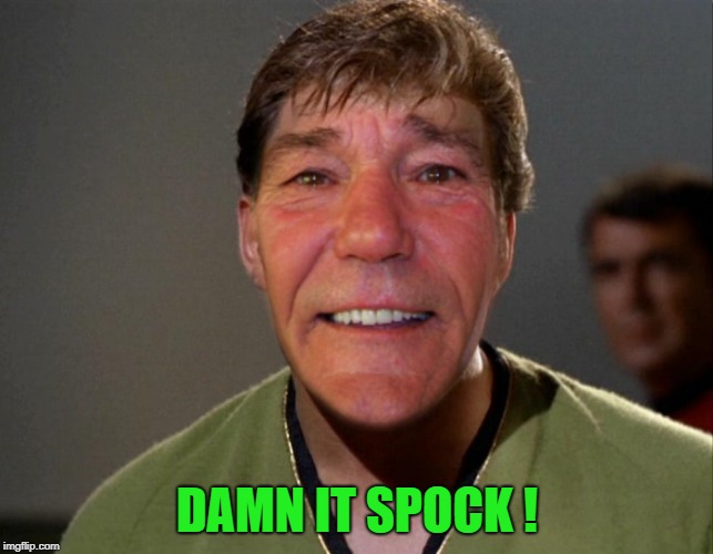 DAMN IT SPOCK ! | image tagged in kewlew | made w/ Imgflip meme maker