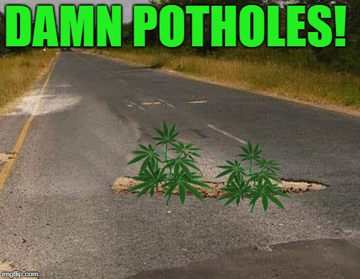 damn potholes!!! | DAMN POTHOLES! | image tagged in potholes,funny | made w/ Imgflip meme maker