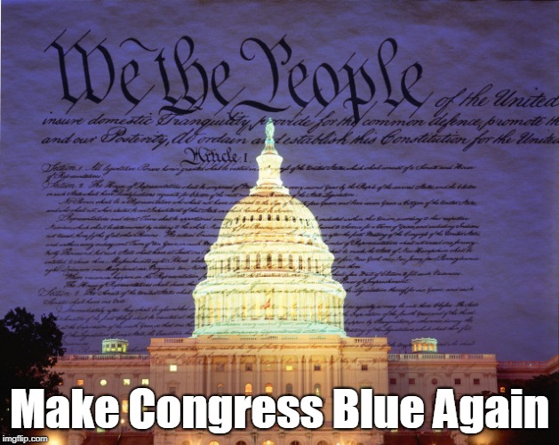 Make Congress Blue Again | Make Congress Blue Again | image tagged in 2018 elections,vote,voteblue,vote democrat,we the people | made w/ Imgflip meme maker