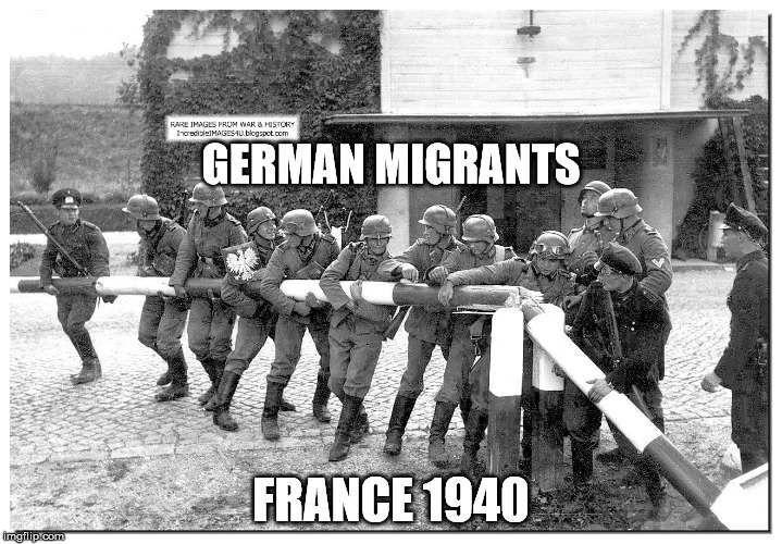 GERMAN MIGRANTS; FRANCE 1940 | made w/ Imgflip meme maker