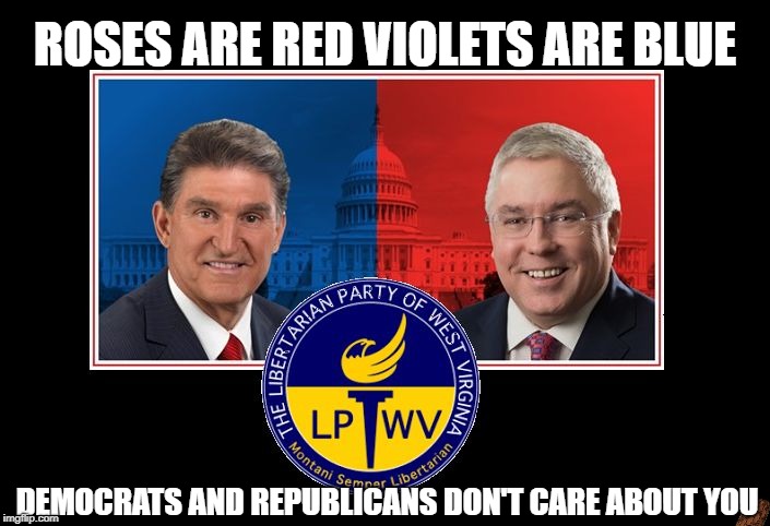 ROSES ARE RED VIOLETS ARE BLUE; DEMOCRATS AND REPUBLICANS DON'T CARE ABOUT YOU | image tagged in rusty hollen for us senate,scumbag | made w/ Imgflip meme maker