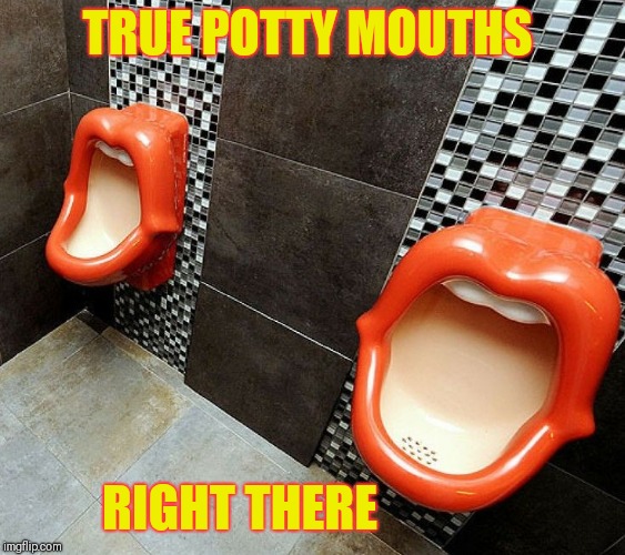 Potty Mouth | TRUE POTTY MOUTHS; RIGHT THERE | image tagged in memes,funny,potty humor,funny memes | made w/ Imgflip meme maker