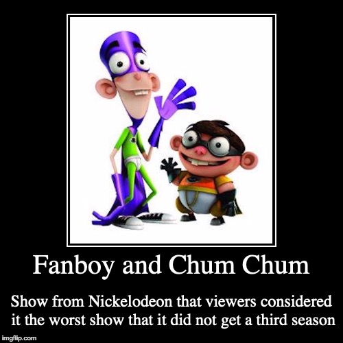 Fanboy and Chum Chum | image tagged in demotivationals,fanboy and chum chum,nickelodeon | made w/ Imgflip demotivational maker