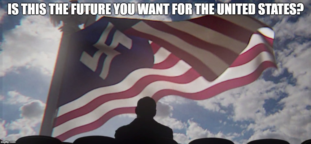 IS THIS THE FUTURE YOU WANT FOR THE UNITED STATES? | image tagged in the man in the high castle,nazi america | made w/ Imgflip meme maker