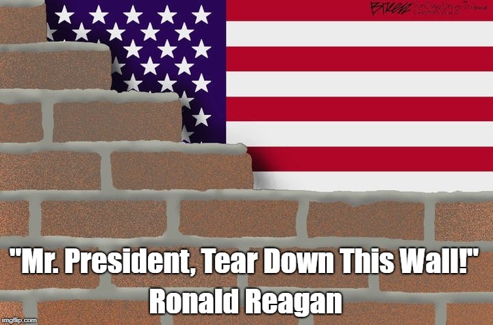 "Mr. President, Tear Down This Wall!" Ronald Reagan | made w/ Imgflip meme maker