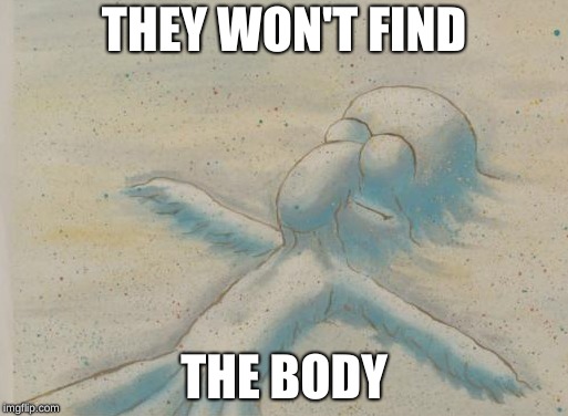 THEY WON'T FIND; THE BODY | image tagged in memes | made w/ Imgflip meme maker
