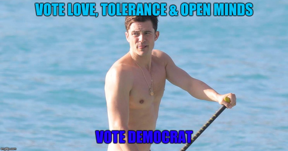 VOTE LOVE, TOLERANCE & OPEN MINDS; VOTE DEMOCRAT | image tagged in democrat,blue wave,love,tolerance | made w/ Imgflip meme maker