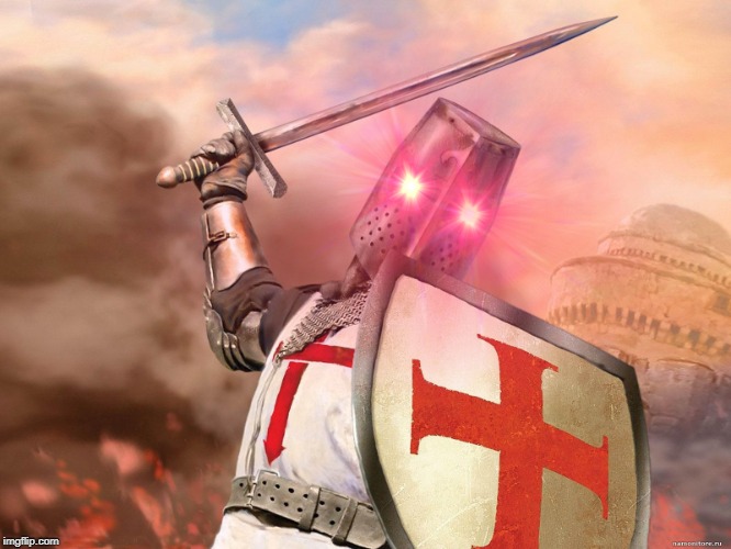 High Quality Deus vult Blank Meme Template