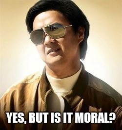 YES, BUT IS IT MORAL? | image tagged in did you die | made w/ Imgflip meme maker