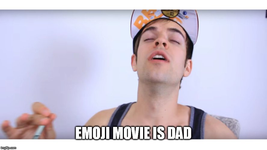 Jacksfilms D Fuel | EMOJI MOVIE IS DAD | image tagged in jacksfilms d fuel | made w/ Imgflip meme maker