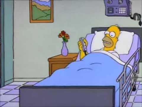 High Quality Homer Hospital Bed Blank Meme Template