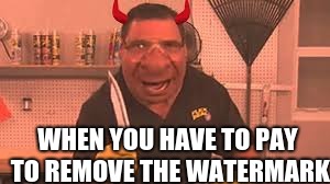 WHEN YOU HAVE TO PAY TO REMOVE THE WATERMARK | image tagged in phil swift | made w/ Imgflip meme maker