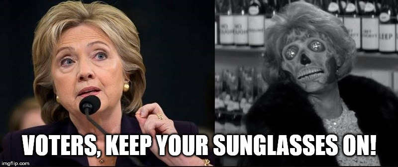 VOTERS, KEEP YOUR SUNGLASSES ON! | made w/ Imgflip meme maker
