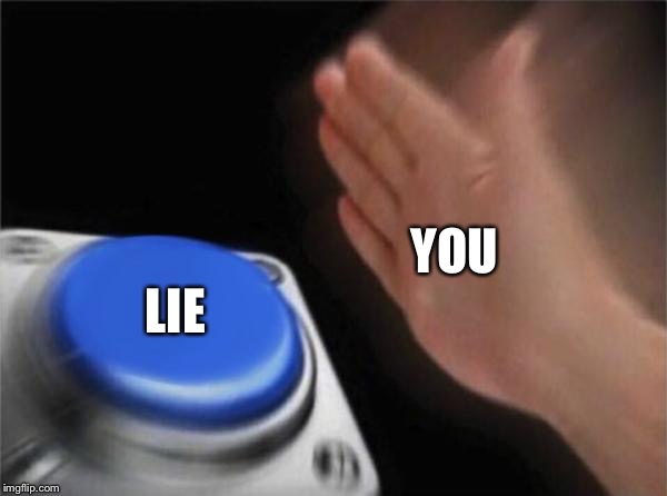 YOU LIE | image tagged in memes,blank nut button | made w/ Imgflip meme maker