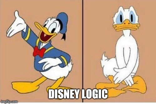 The naked truth | DISNEY LOGIC | image tagged in disney,donald duck,naked,pipe_picasso | made w/ Imgflip meme maker