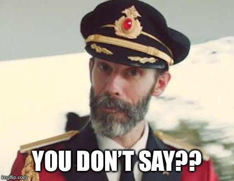 Captain Obvious | YOU DON’T SAY?? | image tagged in captain obvious | made w/ Imgflip meme maker