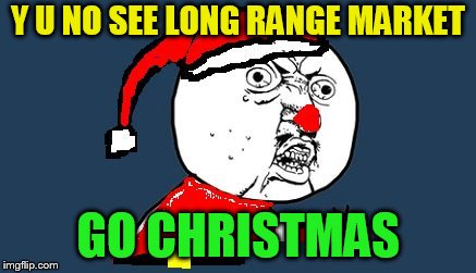 Y U No Santa Claus | Y U NO SEE LONG RANGE MARKET GO CHRISTMAS | image tagged in y u no santa claus | made w/ Imgflip meme maker
