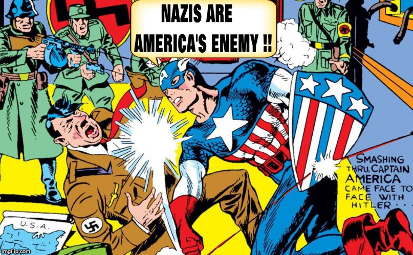 image tagged in nazis,captain america,nazism,nazi,america first,murica | made w/ Imgflip meme maker