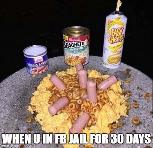 Dats Nasty | WHEN U IN FB JAIL FOR 30 DAYS | image tagged in dats nasty | made w/ Imgflip meme maker