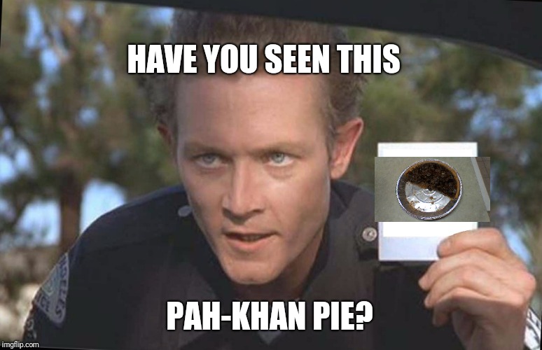 Have You Seen | HAVE YOU SEEN THIS PAH-KHAN PIE? | image tagged in have you seen | made w/ Imgflip meme maker