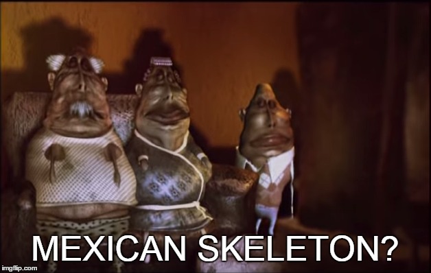 Mexican Skeleton in Starlight | MEXICAN SKELETON? | image tagged in starlight | made w/ Imgflip meme maker