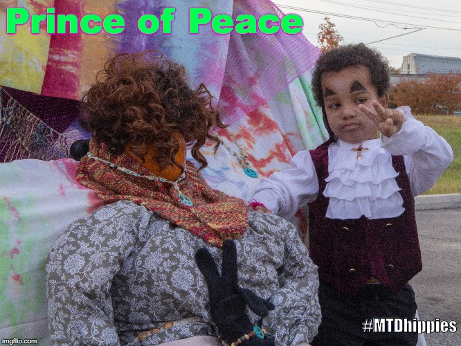 Prince of Peace | Prince of Peace; #MTDhippies | image tagged in hippies,peace sign,peace out,prince,halloween,pumpkin | made w/ Imgflip meme maker